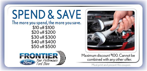 Spend &amp; Save | Frontier Ford